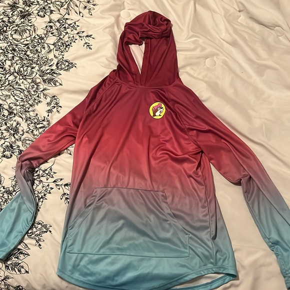 Ombré Buc-ee’s polyester hoodie, great for a boat day! - Picture 1 of 2